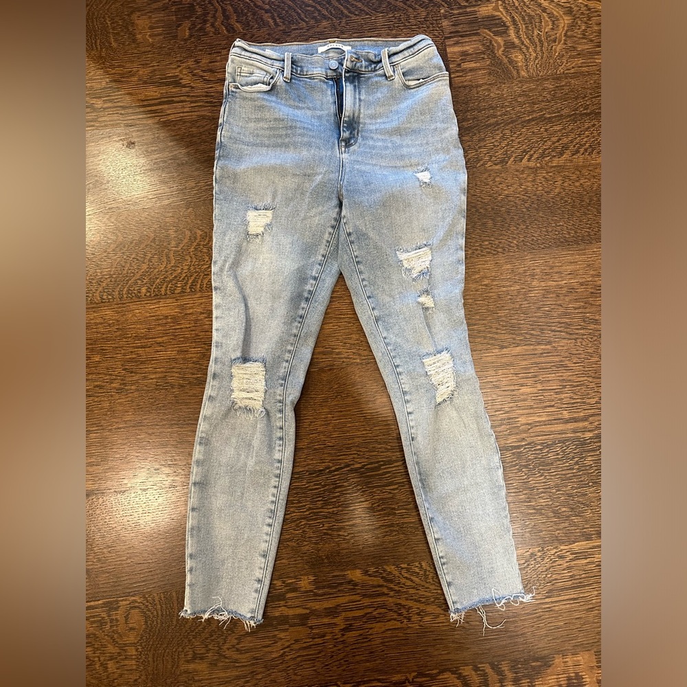 Skinny ripped jeans